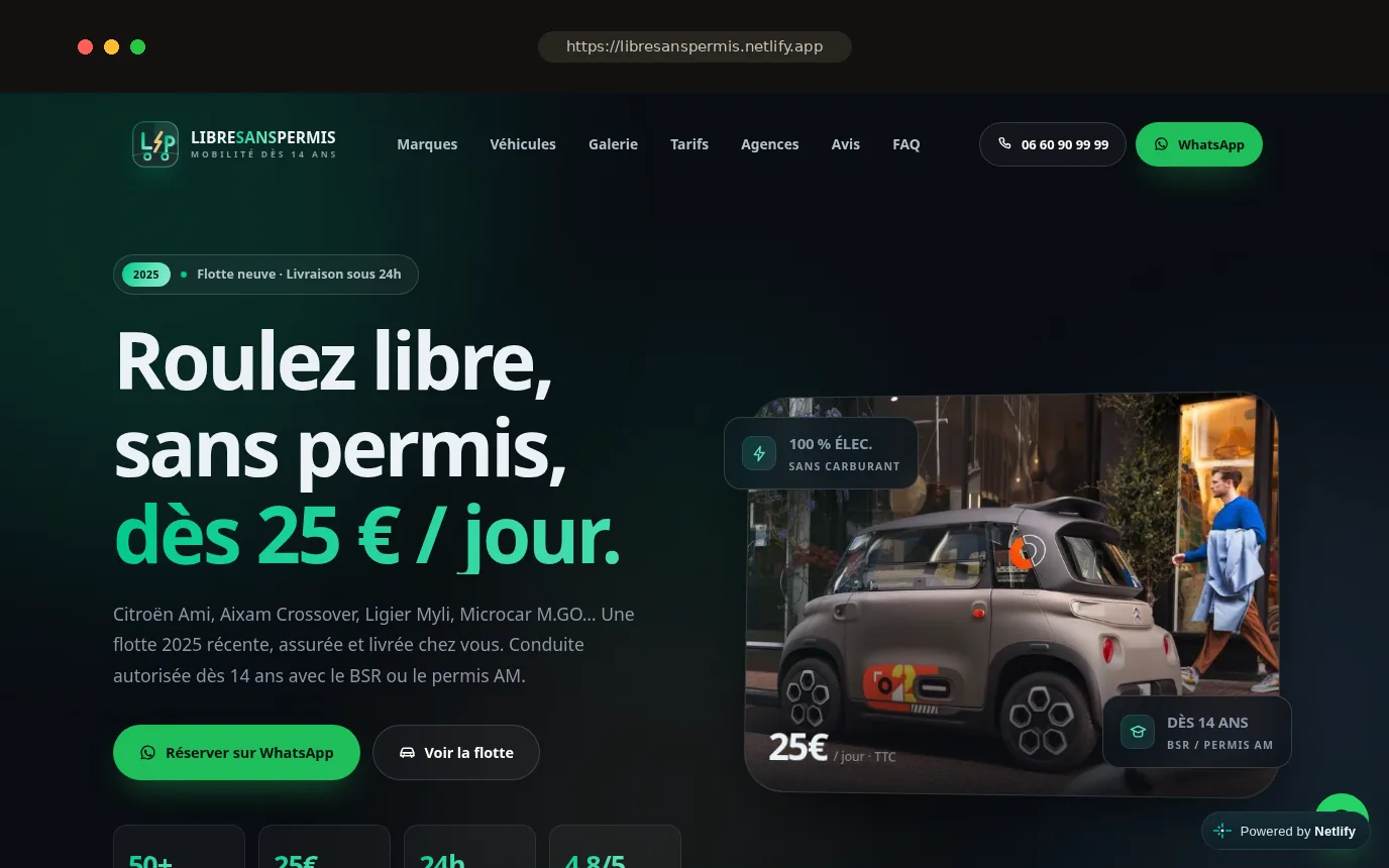 Libre Sans Permis — version ordinateur