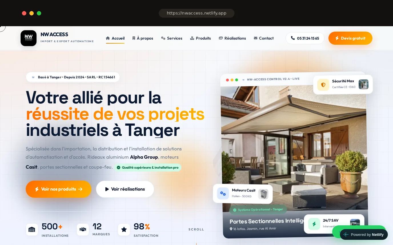 NW Access — version ordinateur